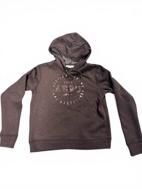 Aeropostale Men's Brown Fleece Hoodie